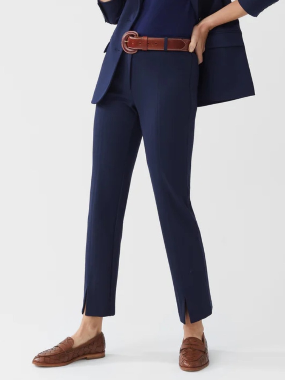 J.Mclaughlin Women’s Deanne Pants In Winter Navy Blue Size 10 - Picture 3 of 14
